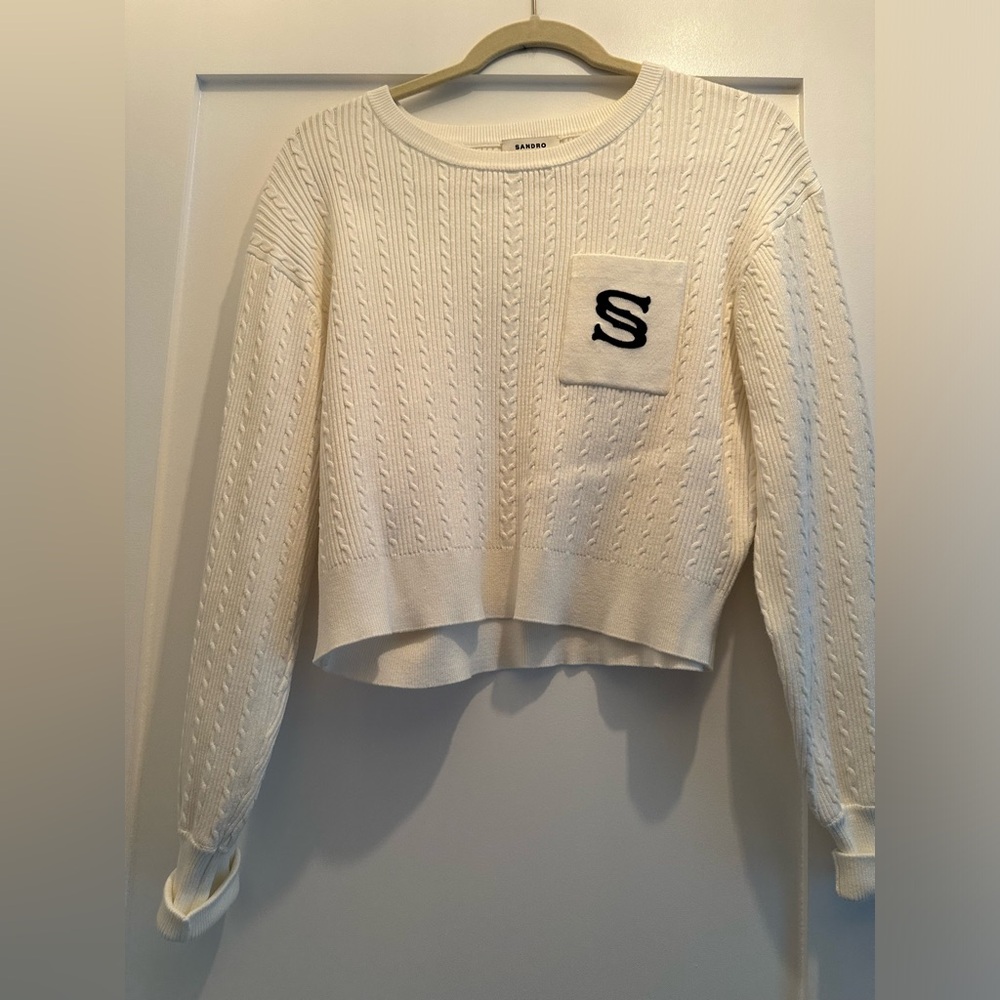White sweater by Sandro